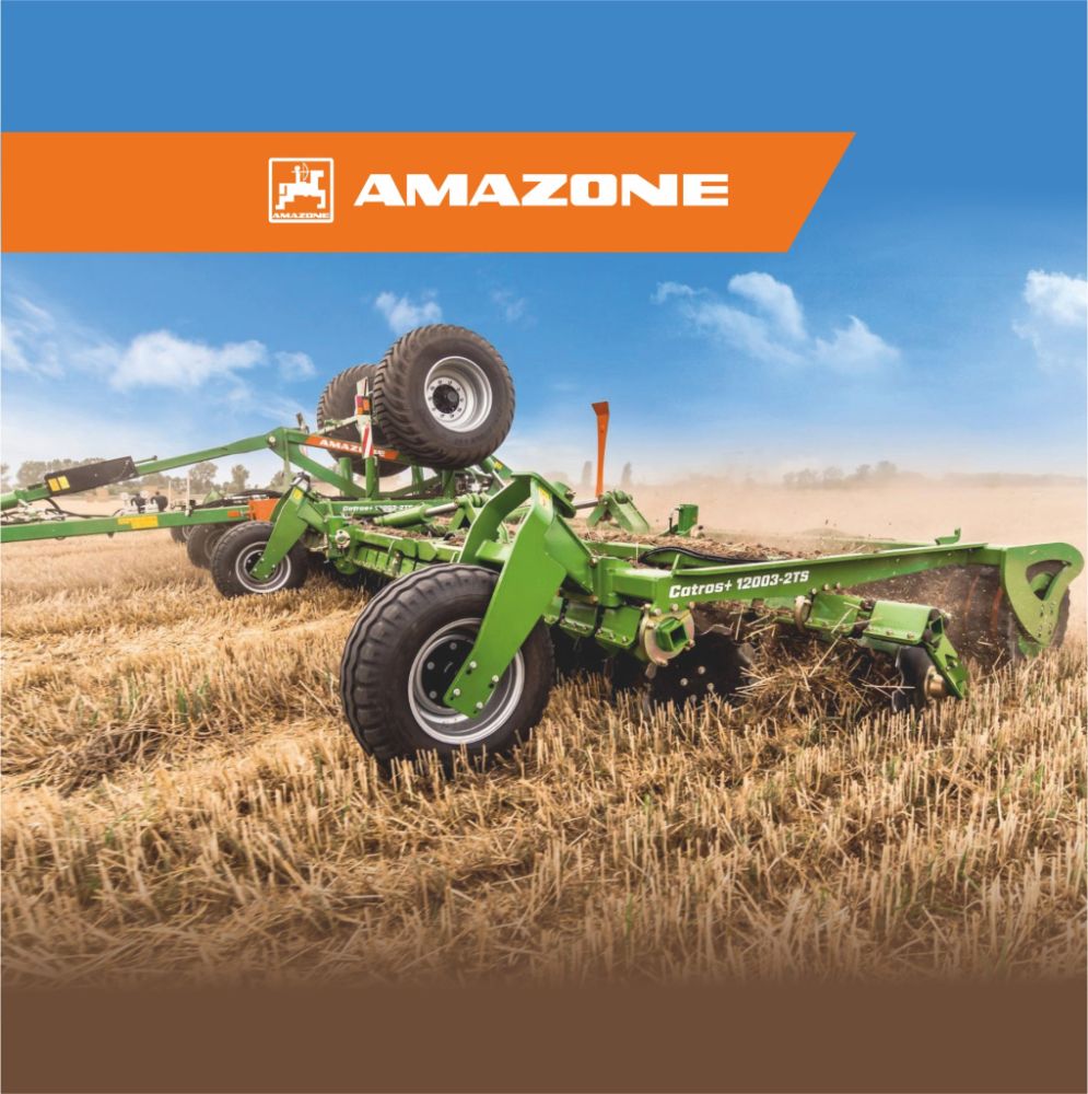 Дисковая борона Catros+ 12003-2TS с катком DW